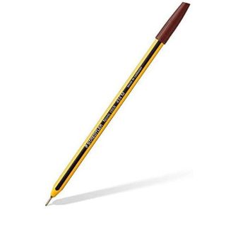 Penna a sfera Noris Stick - punta 1,0mm - marrone - Staedtler - conf. 10 pezzi