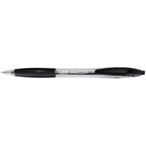 Penna a sfera a scatto Atlantis Classic - punta 1,0mm - nero - Bic - conf. 12 p…