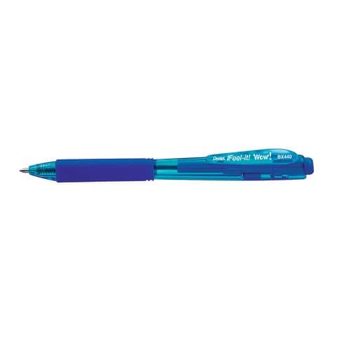 Penna a sfera a scatto Feel It Wow! - punta 1,0 mm - blu - Pentel