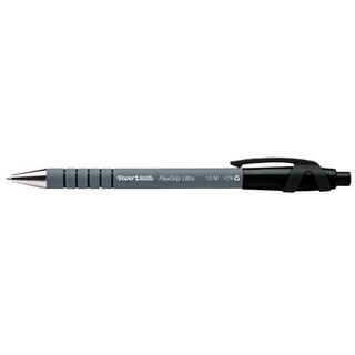 Penna a sfera a scatto Flexgrip Ultra - punta 1 mm - nero - Papermate