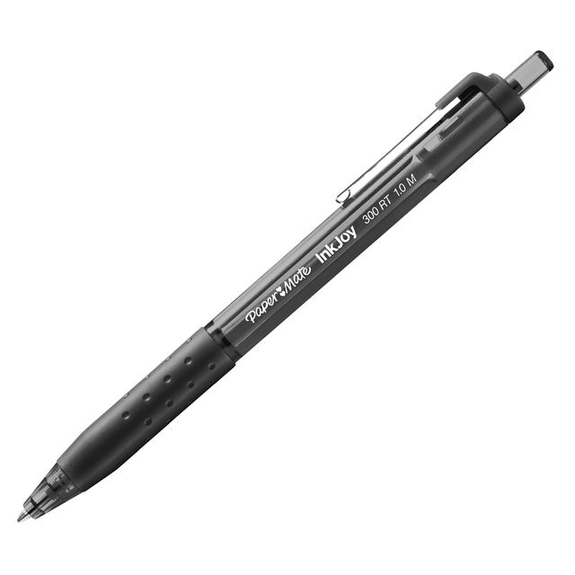 Penna a sfera a scatto Inkjoy 300 RT - punta 1,0mm - nero - Papermate
