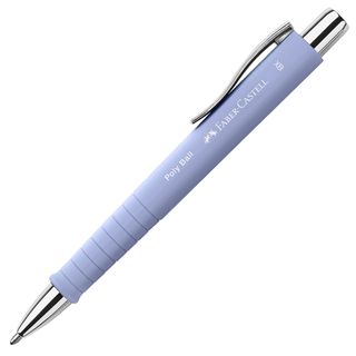 Penna a sfera a scatto Poly Ball Urban - punta 0,7 mm - fusto pale iris - Faber…