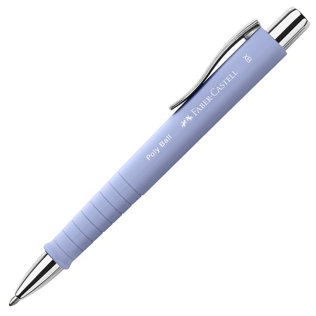 Penna a sfera a scatto Poly Ball Urban - punta 0,7 mm - fusto pale iris - Faber…