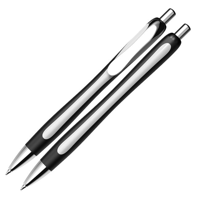 Penna a sfera a scatto Slider Rave - punta XB - fusto nero/bianco - nero - Schn…