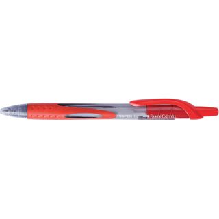 Penna a sfera a scatto Super - rosso - punta 1,0 - Faber Castell