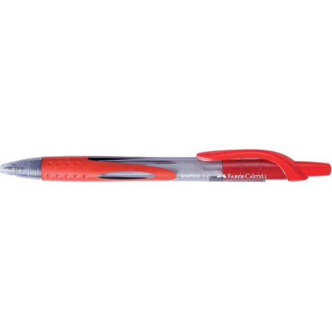 Penna a sfera a scatto Super - rosso - punta 1,0 - Faber Castell