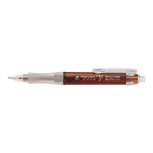 Penna a sfera a scatto Tratto 3 - punta 1,0mm - tratto 0,5mm - rosso - Tratto