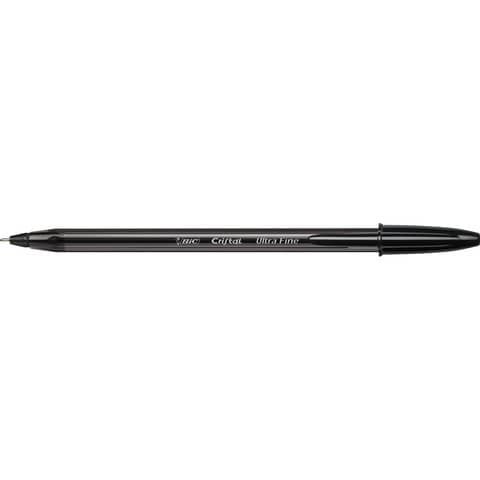 Penna a sfera con cappuccio Cristal Exact - punta 0,7 mm - nero - Bic - scatola…