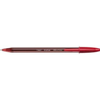 Penna a sfera con cappuccio Cristal Exact - punta 0,7 mm - rosso - Bic - scatol…
