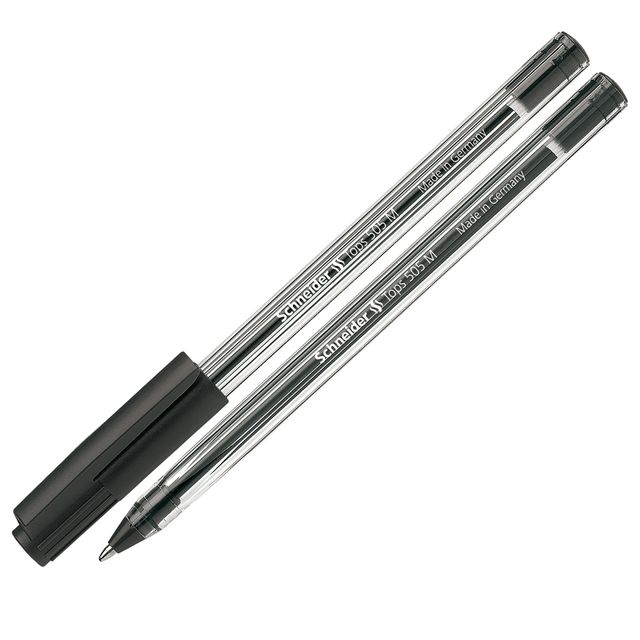 Penna a sfera con cappuccio Tops 505 - punta 0,7mm - nero - Schneider