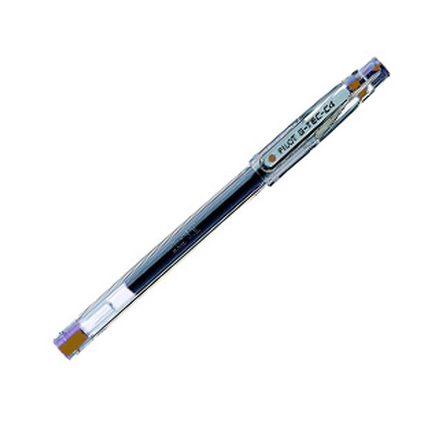 Penna a sfera gel G Tec C4 - punta 0,4mm - marrone - Pilot