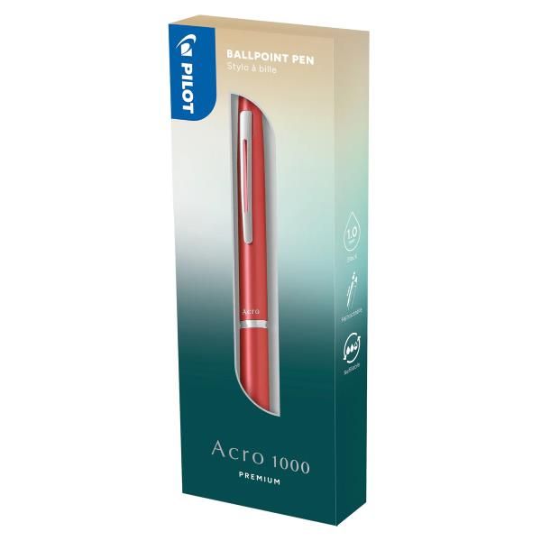 Penna a sfera scatto Acro 1000 - punta 1.0 mm - fusto corallo - Pilot