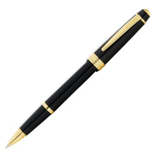 Penna roller Bailey Light - punta F - fusto nero/oro - Cross