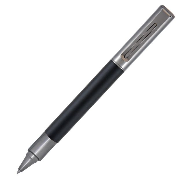 Penna roller Ritma - punta M - fusto nero - Monteverde