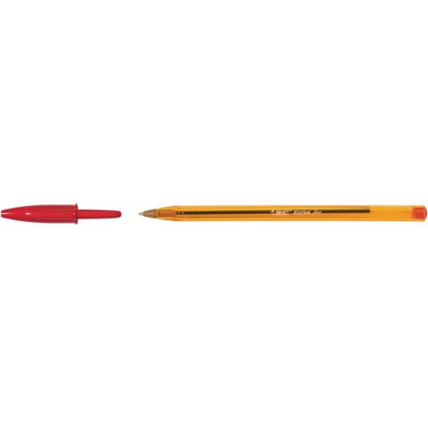 Penna sfera Cristal - punta fine 0,8 mm - rosso - Bic - conf. 50 pezzi
