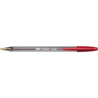 Penna sfera Cristal Large - punta 1,6 mm - rosso - Bic - conf. 50 pezzi