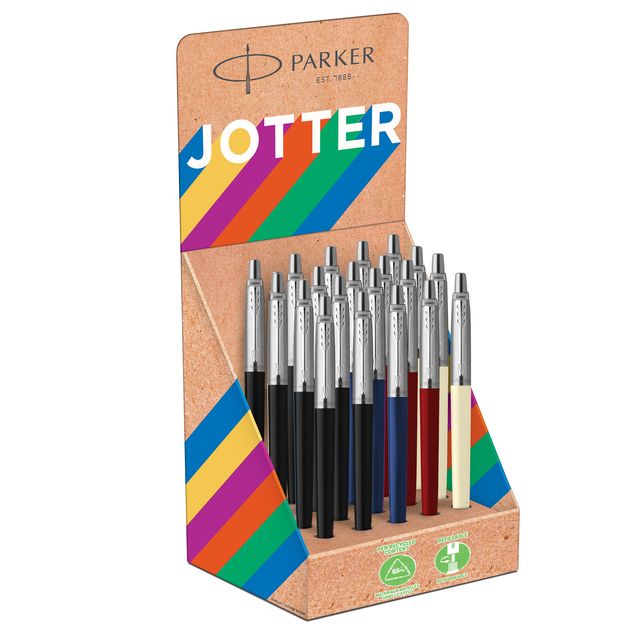 Penna sfera Jotter Original Plastic - tratto M - colori fusto assortiti - Parke…