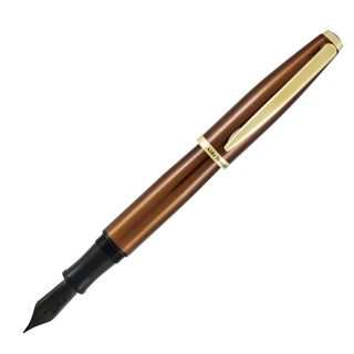 Penna stilografica Aldo Domani - punta M - fusto tabacco - Monteverde
