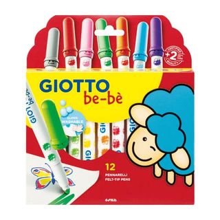 Pennarelli Bebè - colori assortiti - Giotto - conf. 12 pezzi