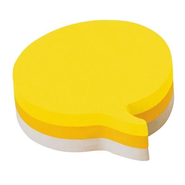 Blocco foglietti fumetto - 2007-SB - 70 x 70 mm - giallo/giallo neon/bianco - 2…