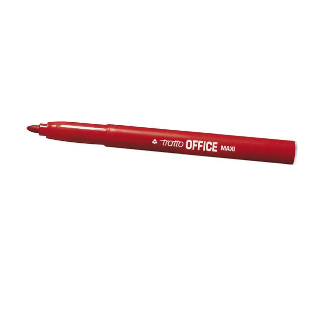Pennarelli Office punta feltro - punta maxi - tratto 0,80-2,00mm - rosso - Trat…