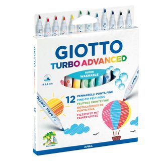 Pennarelli Turbo Advanced - punta 2,8mm - colori assortiti - Giotto - astuccio …