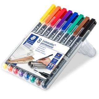 Pennarello Astucci Lumocolor Permanent 317 - punta 1,0mm - 8 colori - Staedtler