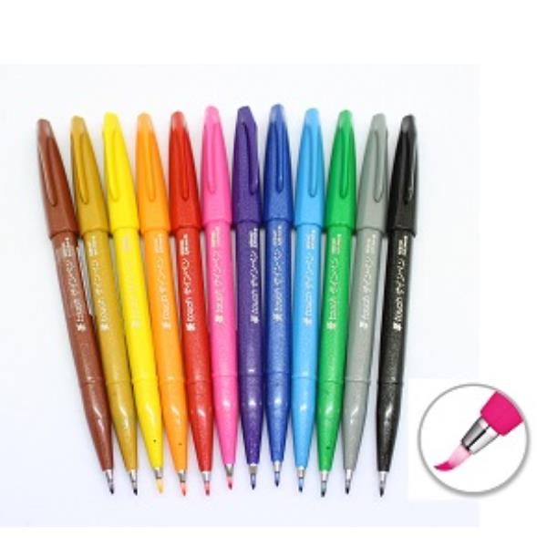 Pennarello Brush Sign Pen - marrone - Pentel