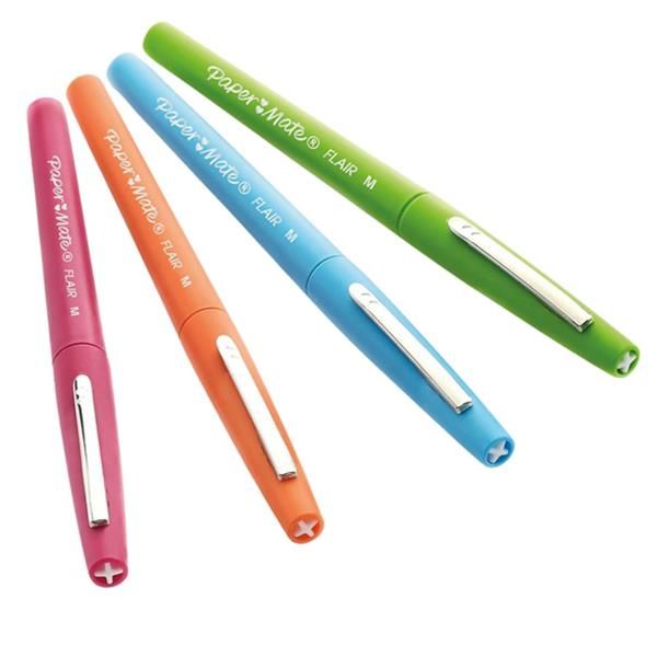 Pennarello Flair Nylon - punta feltro - 1,10mm - colori assortiti Fun - Paperma…