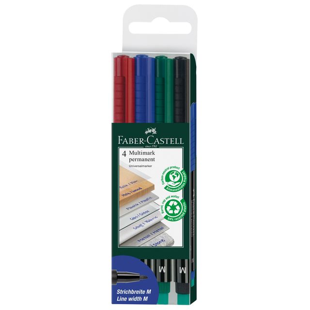 Pennarello Multimark universale permanente con gomma - punta media 1,0mm - astu…