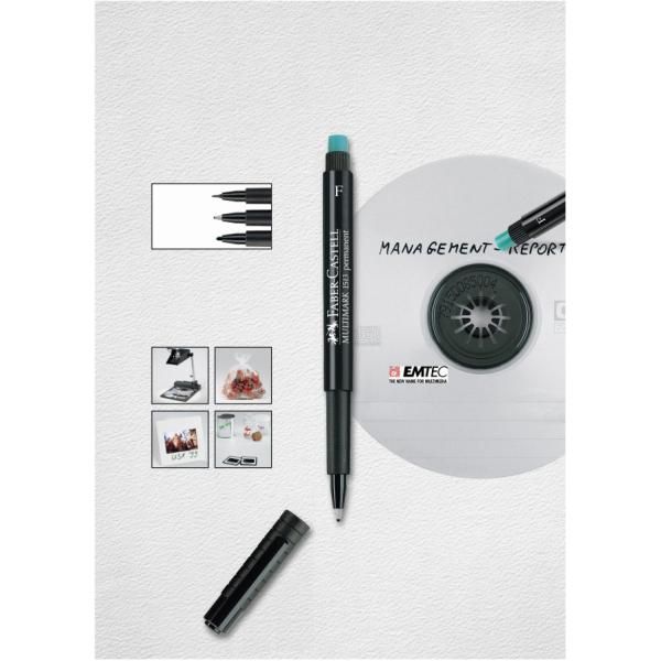 Pennarello Multimark universale permanente con gomma - punta media 1,0mm - nero…