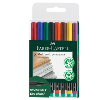 Pennarello Multimark universale permanente con gomma - punta fine 0,6mm - astuc…