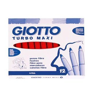 Pennarello Turbomaxi Monocolore - punta ø5mm - rosso scarlatto - Giotto