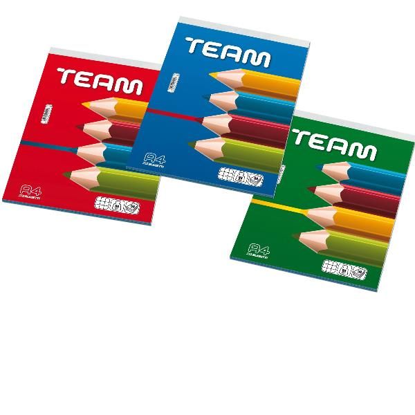 Blocco note Team - 5 mm - 21 x 29,7 cm - 50 gr - 50 fogli - Blasetti