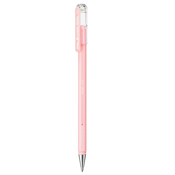 Pentel Hybrid Milky - Penna a sfera - rosa pastello - inchiostro gel - 0.8 mm