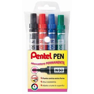 Pentel PEN - Marcatore - permanente - inchiostro a base olio - 2.2 mm (pacchett…