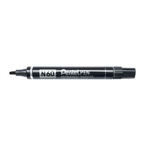 Pentel PEN - Marcatore - permanente - nero - inchiostro a base olio - 3.9-5.7 mm