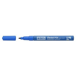 Pentel PEN N50 S - Marcatore - permanente - blu - 1 mm - fine