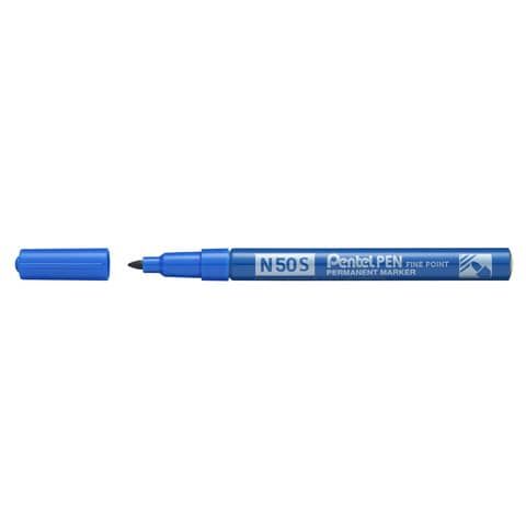 Pentel PEN N50 S - Marcatore - permanente - blu - 1 mm - fine