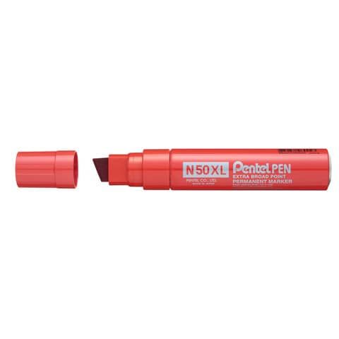 Pentel PEN N50 XL - Marcatore - permanente - rosso - ultra spesso