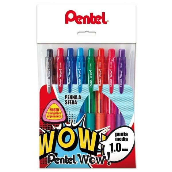 Pentel WOW! BK440 - Penna a sfera - colori assortiti - inchiostro a base olio -…