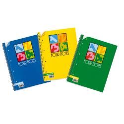 Blocco spirale Four Notes - 5mm - 222 x 297mm - 70gr - 120 fogli - Blasetti