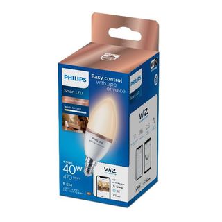 Philips - Lampadina LED - forma: C37 - satinata finitura - E14 - 4.9 W (equival…