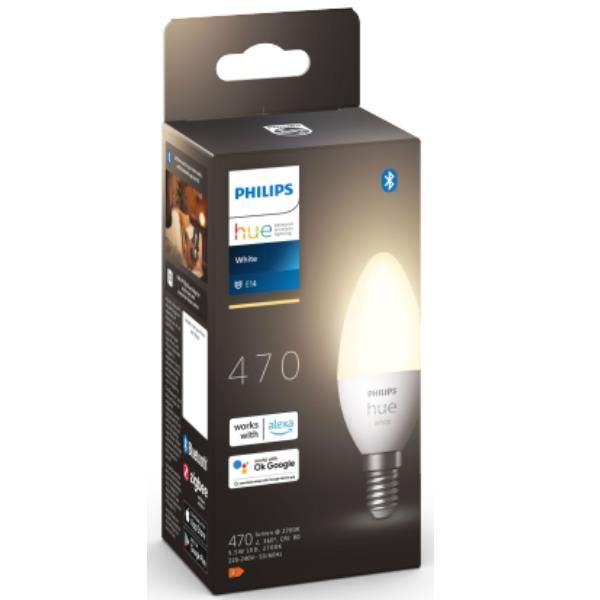 Philips Hue White - Lampadina LED - forma: candela - E14 - 5.5 W (equivalente 4…