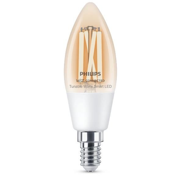 Philips Smart - Lampadina con filamento LED - forma: C35 - trasparente finitura…
