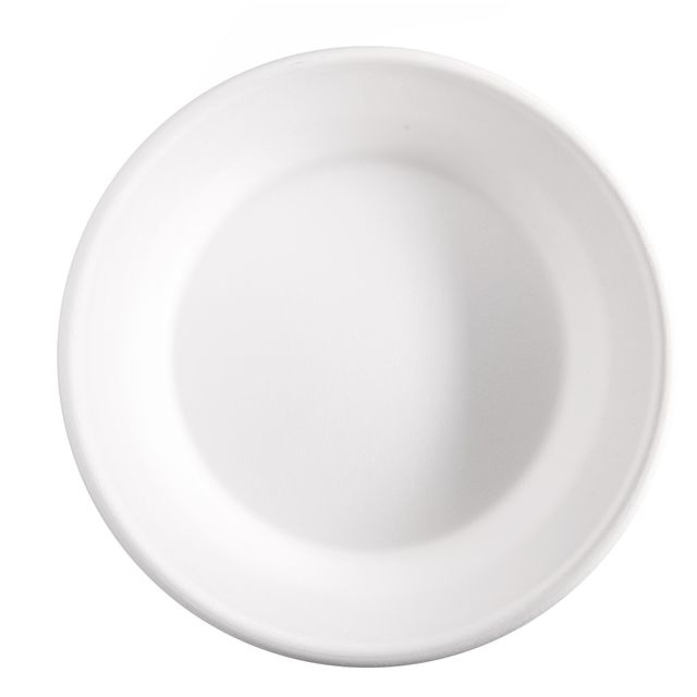 Piatto fondo monouso - rotondo - 680 ml - canna da zucchero - bianco - Signor B…