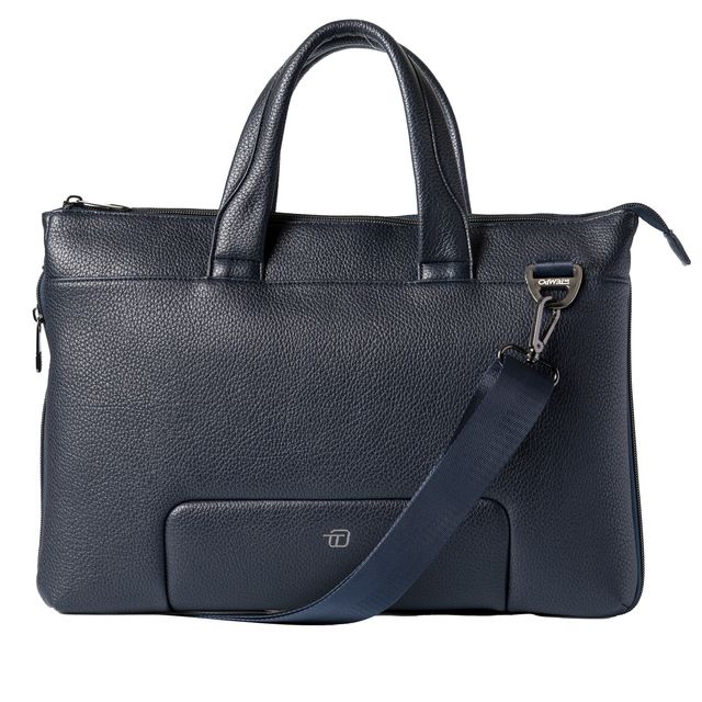 Borsa espandibile Gate Trended - con manici - 41 x 30 x 7 cm - ecopelle - blu -…