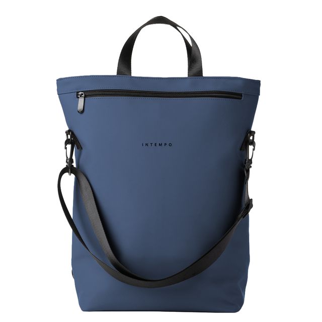 Borsa zainabile Drop - 30 x 44 x 14 cm - gomma - blu - In Tempo