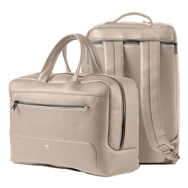 Borsa zainabile bi-bag Gate Trended - 42 x 28 x 14 cm - ecopelle - ghiaccio - I…