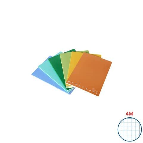 Pigna Monocromo Green - Quaderno - graffettato - maxi - A4 - 21 fogli - quadret…